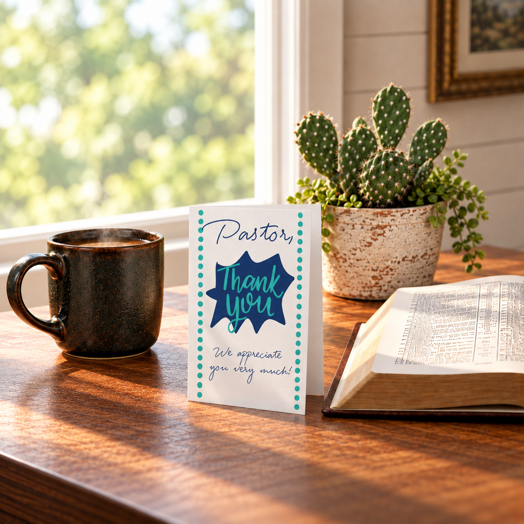 Pastor Appreciation Thank You Greeting Card